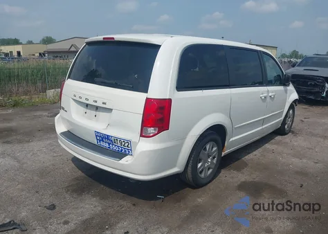 2012 Dodge Grand Caravan Se/Avp z USA, uszkodzony, nr VIN 2C4RDGBG6CR110656
